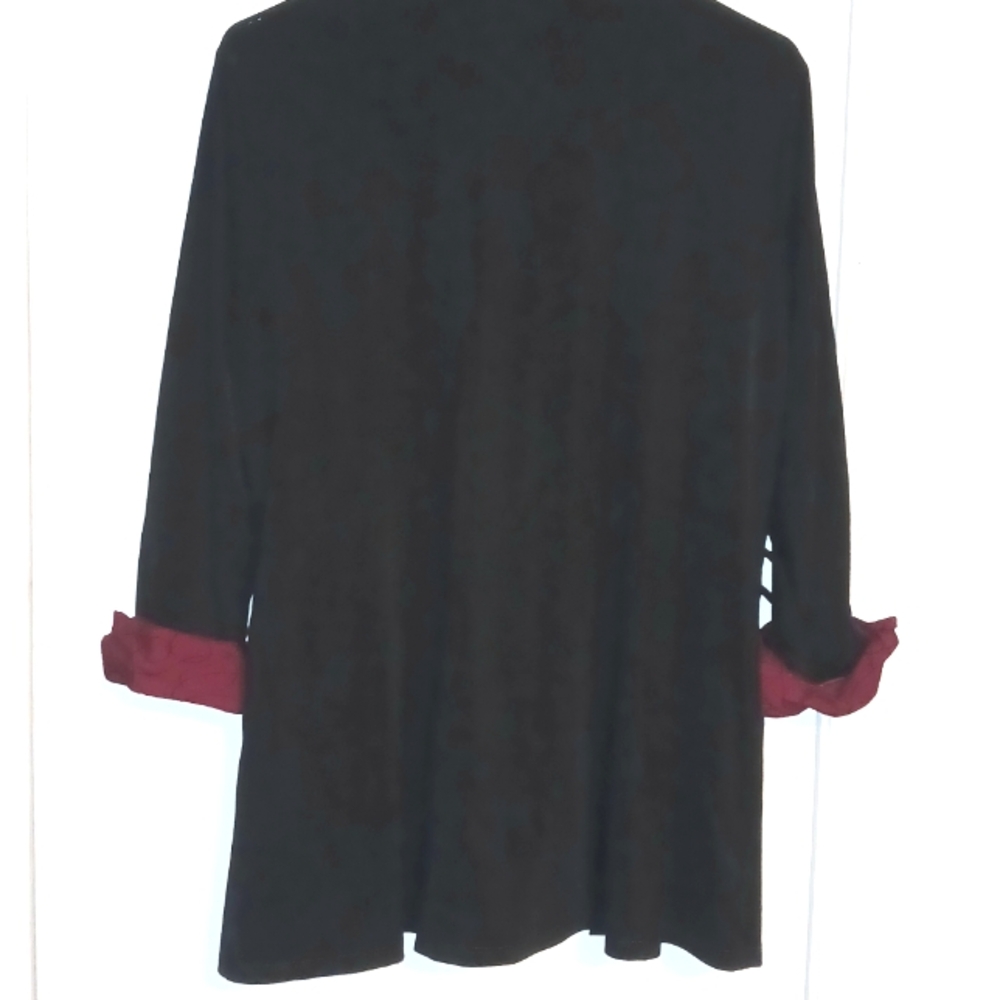 Dress Barn Dressy 2 Piece Look Blouse - Picture 7 of 11